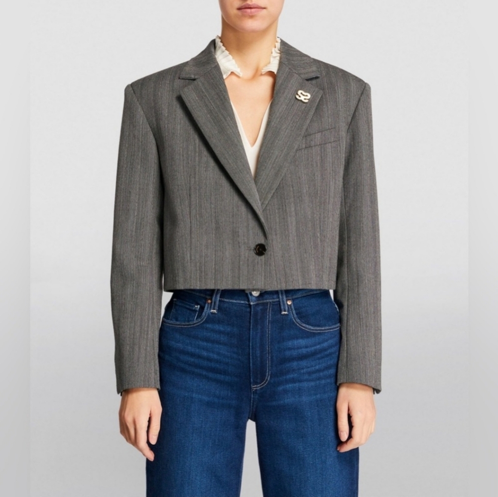 Lombardi Cropped Suit Jacket